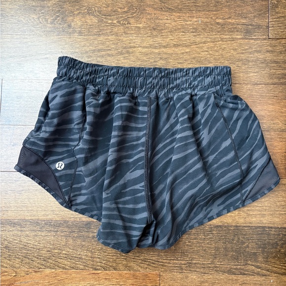 lululemon athletica Black Zebra-Print Athletic Shorts - Picture 2 of 2